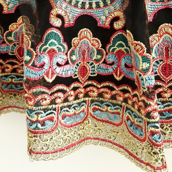 Forever 21 Tulle Embroidered Skirt - Picture 3 of 6